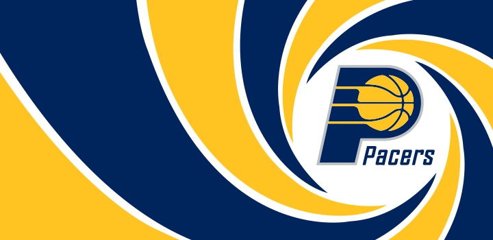 007 Indiana Pacers logo vinyl decal